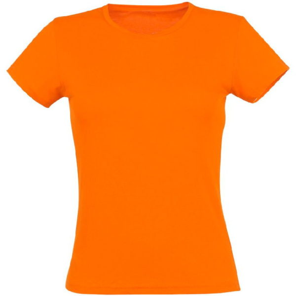 Футболка женская премиум Пенье, цвет оранж